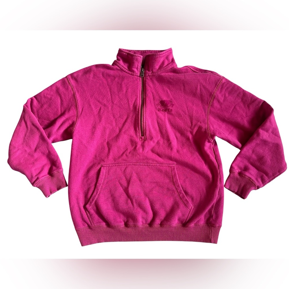 Roots Half-Zip Pink Women's Sweatshirt